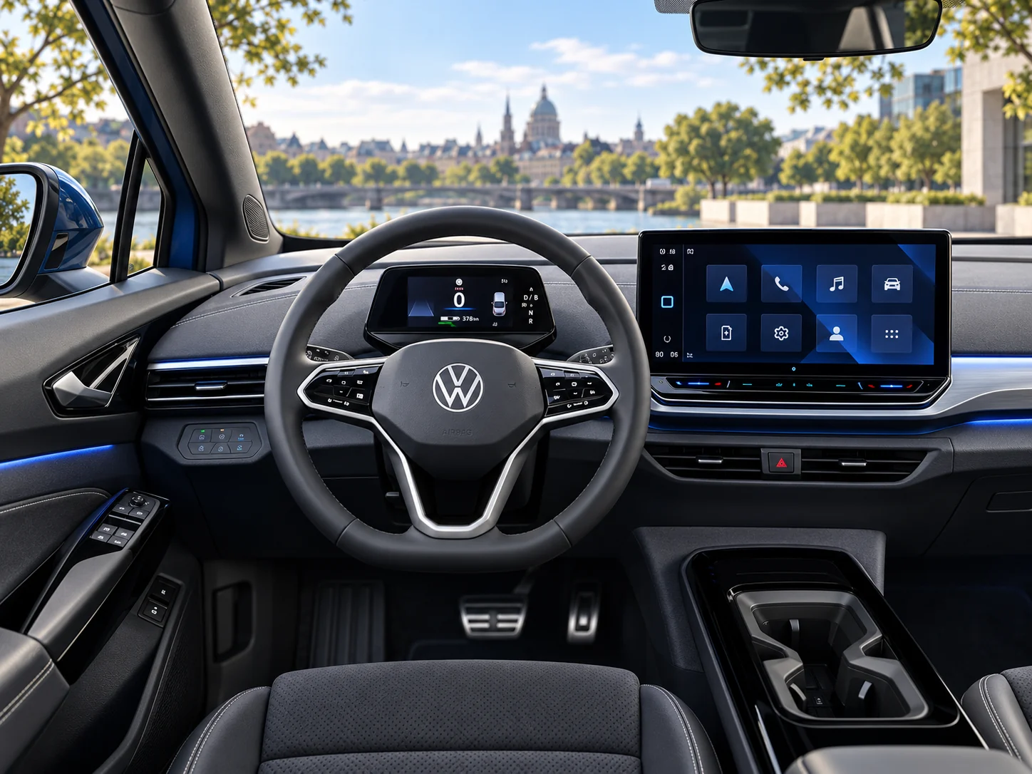 Volkswagen ID.4 digital cockpit and infotainment interior