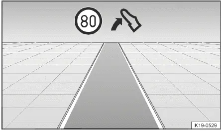 Volkswagen ID.4 Eco assist display example in digital cockpit