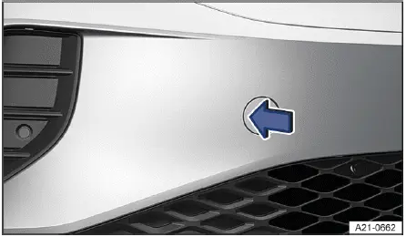 Volkswagen ID.4 front bumper cover removal towing eye access point