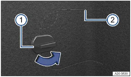 Volkswagen ID.4 second variant emergency release flap location