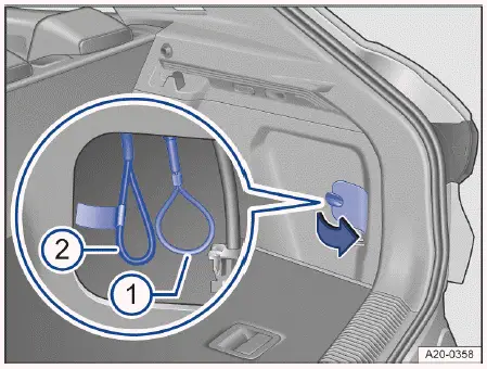 Volkswagen ID.4 emergency release loop and isolator location