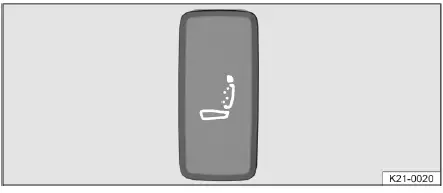 Volkswagen ID.4 driver seat massage function control button location