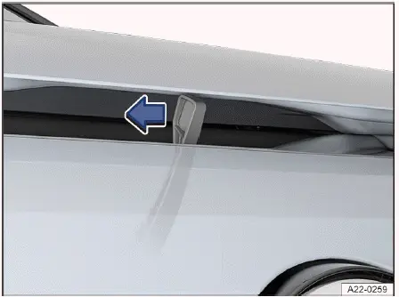 Volkswagen ID.4 hood opening lever under front edge