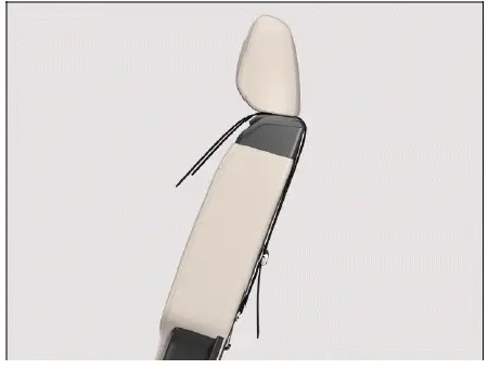 Volkswagen ID.4 top tether strap attached to rear seat anchorage point