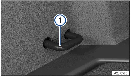 Volkswagen ID.4 luggage compartment tie-down points general example