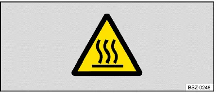 Volkswagen ID.4 high voltage components heat warning label