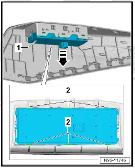 Volkswagen ID.4. Removing and installing operating unit for window regulator in driver door [EX36] 