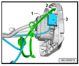 Volkswagen ID.4. Removing and installing actuator for high-voltage charging socket lock 1 [F498]