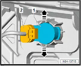 Volkswagen ID.4. Removing and installing rear parking aid senders [G203]/[G204]/[G205]/[G206] 
