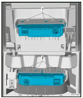Volkswagen ID.4. Removing and installing USB connection 1 [U41] 