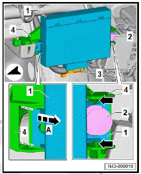 Volkswagen ID.4. Removing and installing electronically controlled damping control unit [J250] 