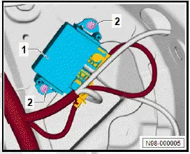 Volkswagen ID.4. Removing and installing parking aid control unit [J446]