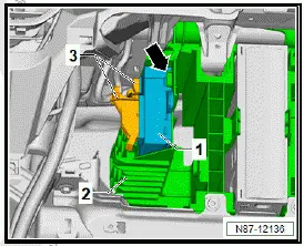 Volkswagen ID.4. Removing and installing heater and air conditioning system control unit [J979] 