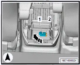 Volkswagen ID.4. Removing and installing rear vent temperature sender [G174] 