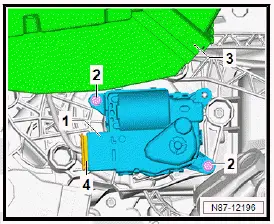 Volkswagen ID.4. emoving and installing control motor for front left air distribution flap [VX93], left-hand drive vehicles
