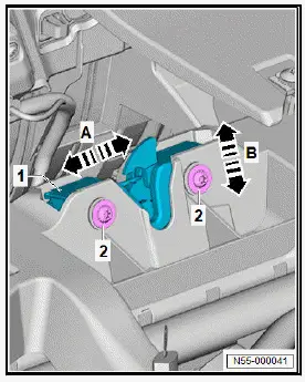 Volkswagen ID.4. Adjusting bonnet lock 