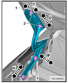 Volkswagen ID.4. Adjusting hinges