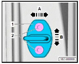 Volkswagen ID.4. Adjusting striker pin 