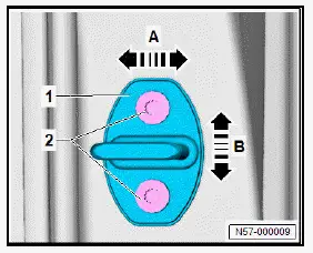 Volkswagen ID.4. Adjusting striker pin