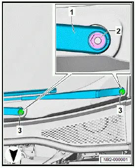 Volkswagen ID.4. Adjusting wiper arms