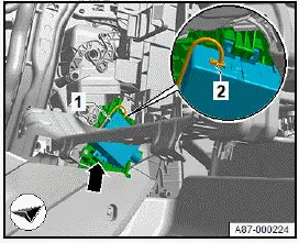 Volkswagen ID.4. Removing and installing air conditioner sensor for fine particle concentration G930