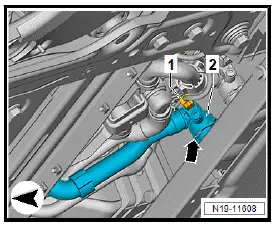Volkswagen ID.4. Removing and installing coolant pump for high-voltage battery [V590], all-wheel drive