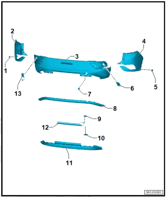 Volkswagen ID.4. Assembly overview - attachments 