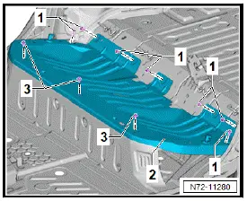 Volkswagen ID.4. Assembly overview - bench seat/individual seats