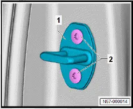 Volkswagen ID.4. Assembly overview - door