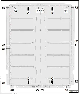 Volkswagen ID.4. Assembly overview - high-voltage battery (removed)