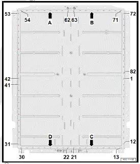 Volkswagen ID.4. Assembly overview - high-voltage battery (removed)