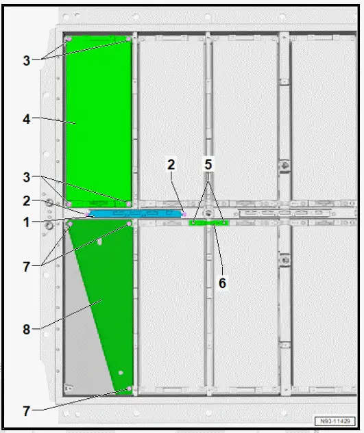 Volkswagen ID.4. Assembly overview - battery modules