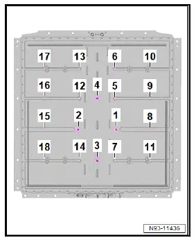 Volkswagen ID.4. Assembly overview - high-voltage battery, removed, 48, 55, 62 kWh