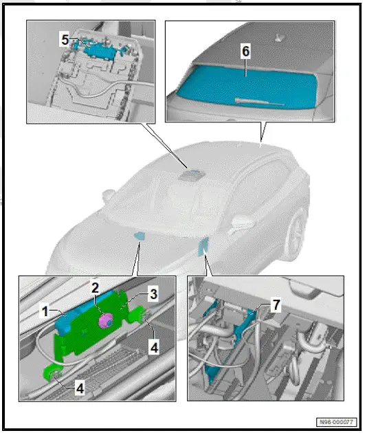 Volkswagen ID.4. Assembly overview - interior monitoring