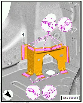 Volkswagen ID.4. Renewing sealing channel support