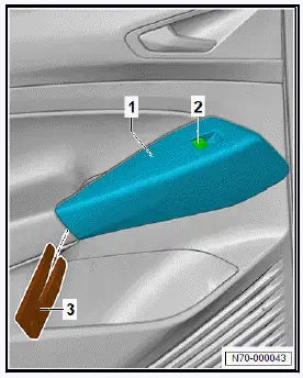 Volkswagen ID.4. Removing and installing button trim