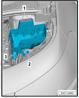 Volkswagen ID.4. Removing and installing electronics box