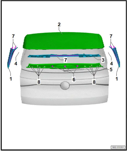 Volkswagen ID.4. Assembly overview - spoiler