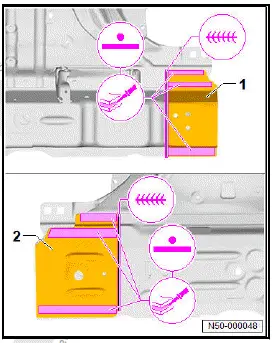 Volkswagen ID.4. Renewing front left longitudinal member, part section