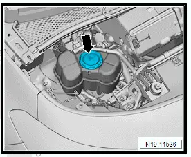 Volkswagen ID.4. Removing and installing coolant temperature sender 2 for high-voltage battery G899