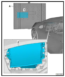 Volkswagen ID.4. Calibrating control unit for head-up display [J898] 