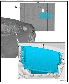 Volkswagen ID.4. Calibrating control unit for head-up display [J898] 