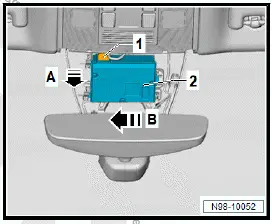 Volkswagen ID.4. Removing and installing front camera for driver assist systems [R242]