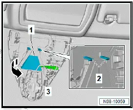 Volkswagen ID.4. Removing and installing windscreen heater for front sensors [Z113]
