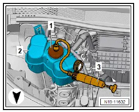 Volkswagen ID.4. Checking cooling system for leaks