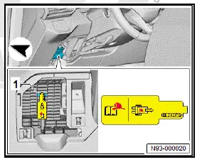 Volkswagen ID.4. Checking warning stickers 