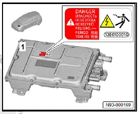 Volkswagen ID.4. Checking warning stickers 