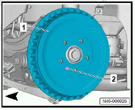 Volkswagen ID.4. Checking wheel brake cylinder for leaks
