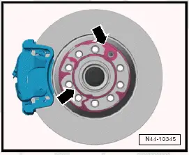 Volkswagen ID.4. Cleaning contact surfaces on rim 