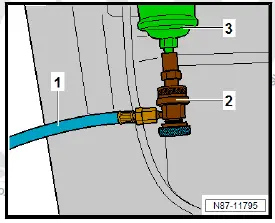 Volkswagen ID.4. Cleaning refrigerant circuit